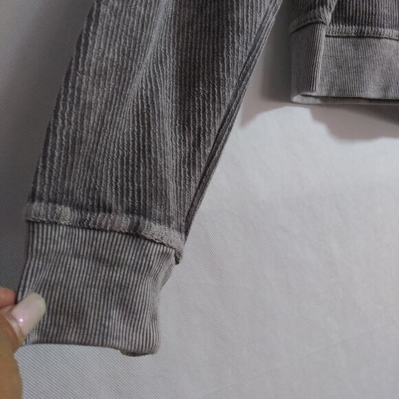 Simply Southern Grey Cow Hat Howdy Long Sleeve Crew Sweatshirt Size S - Picture 5 of 7